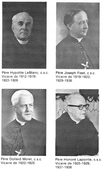 Vicaires du Père Lecavalier
